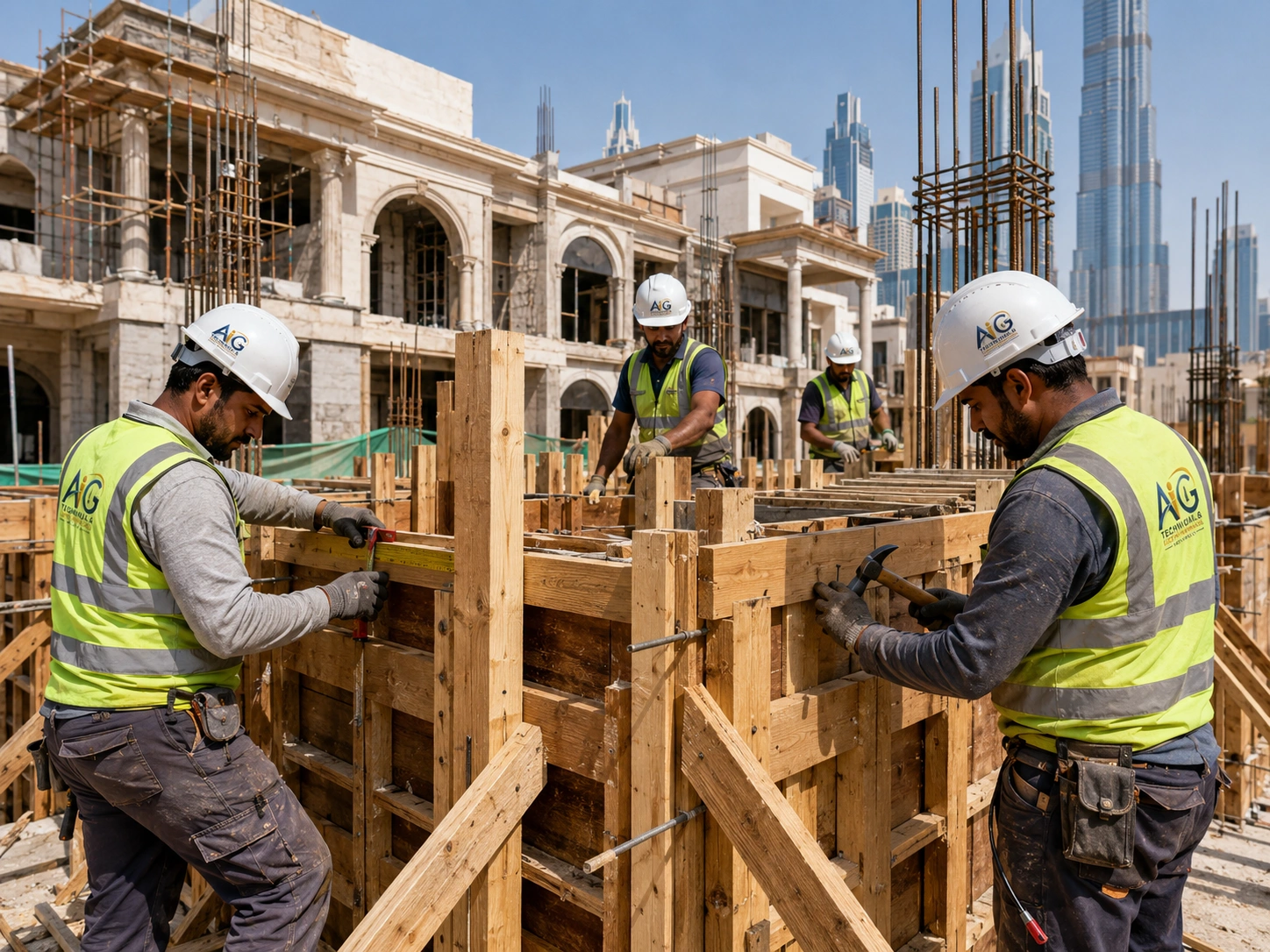 Formwork alignment for columns